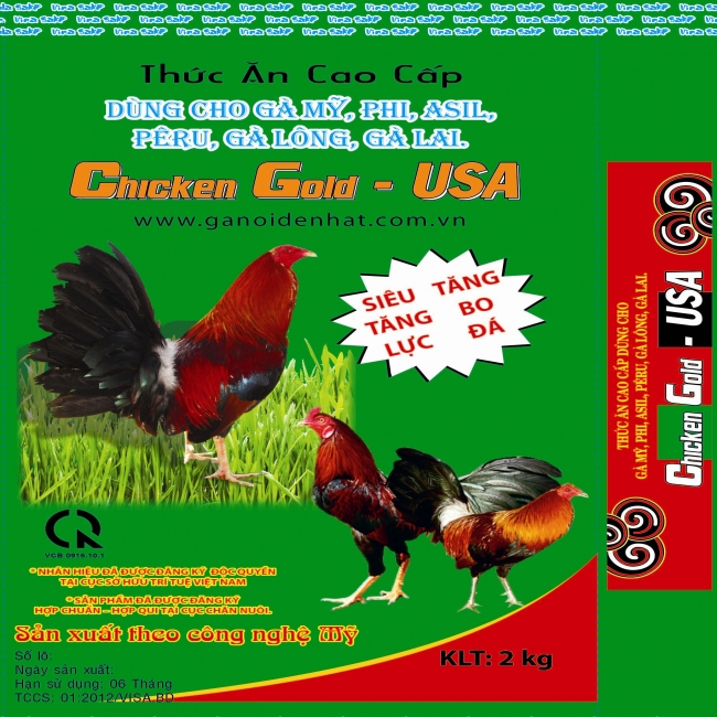 Chicken Gold - Dùng cho Gà Mỹ, Asil, Peru